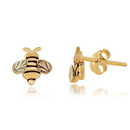 Bee Earrings 10k Black Hills Gold 