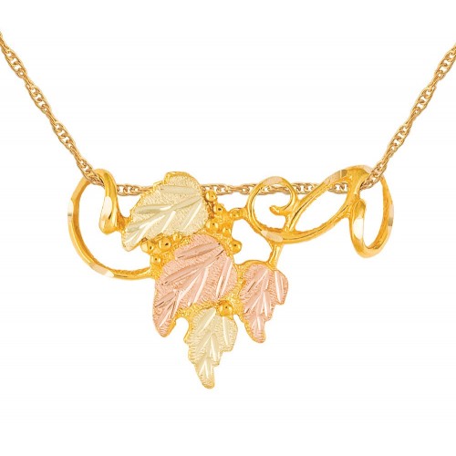 Black Hills Gold 18" Slider Necklace in 10K Gold