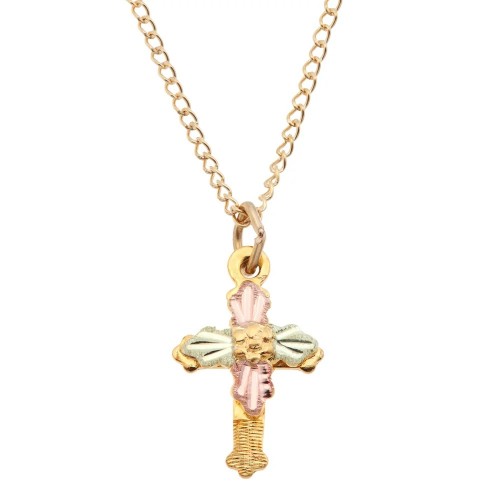10k Black Hills Cross Necklace