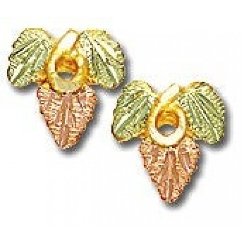 Landstroms Black Hills Gold Stud Earrings