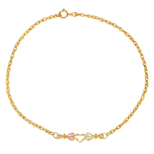 Black Hills Gold Heart Anklet