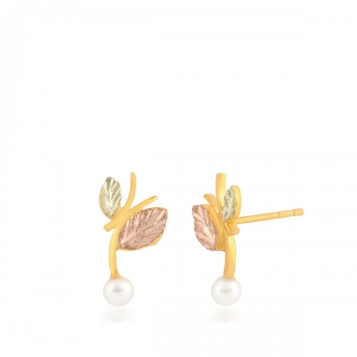Pearl Earrings 10k Black Hills Gold