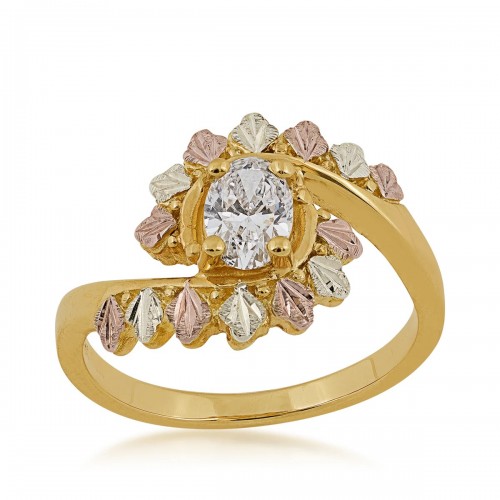 Black Hills Gold Diamond Engagement Ring 1/2 CT - ...