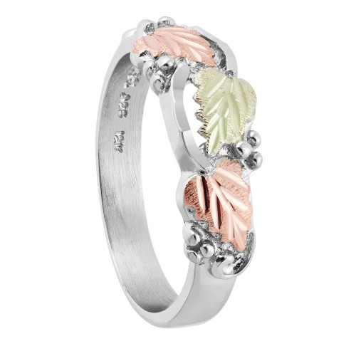 Grape Leaves and Vines Silver Ring