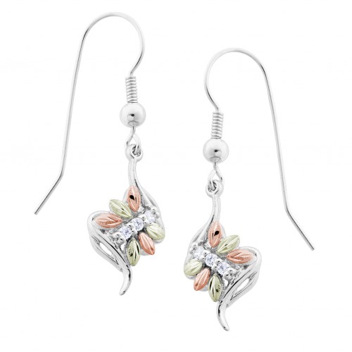 Black Hills Silver White Cubic Zironia Butterfly D...