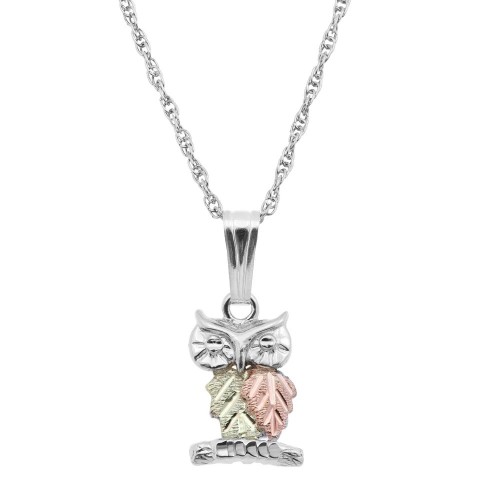 Black Hills Silver Owl Pendant Necklace