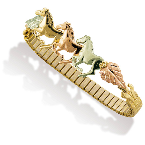 Black Hills Gold Horse Bracelets