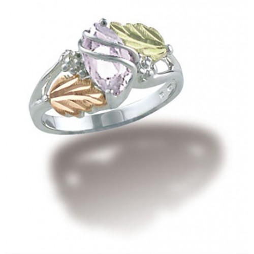 April Birthstone Ring in Sterling Silver