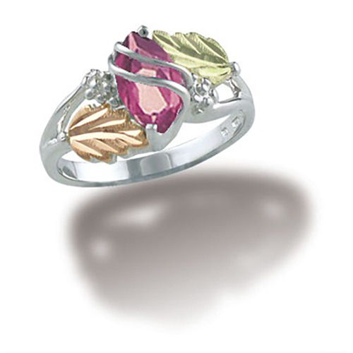 October Birthstone Ring in Sterling Silver