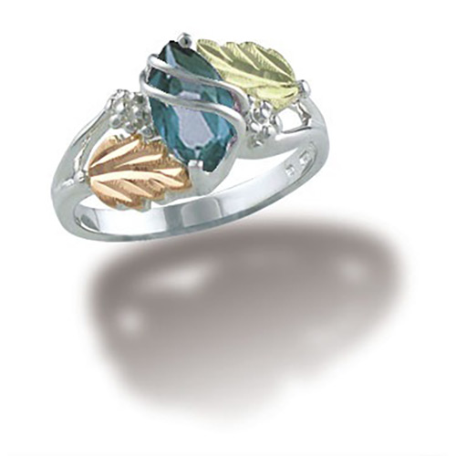 December Birthstone Ring in Sterling Silver