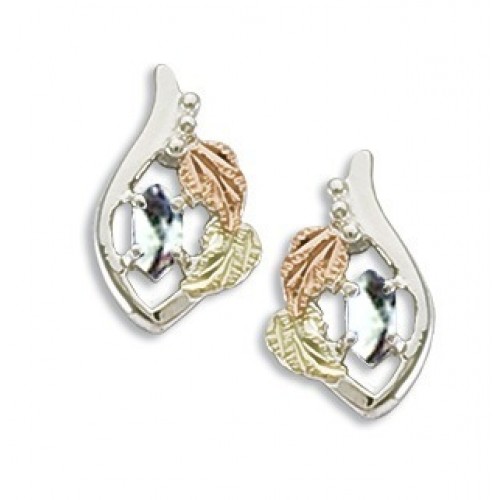 Silver April Birthstone Earrings
