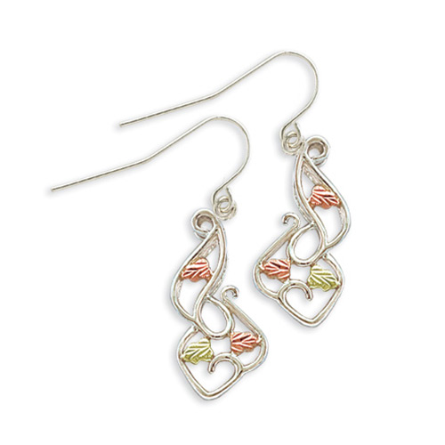 Sterling Silver Earrings with Shepherd Hook Back