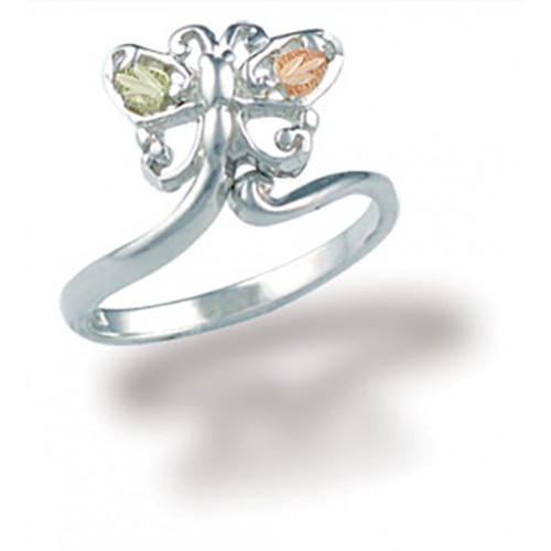 Silver Butterfly Toe Ring