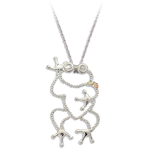 Black Hills Silver Frog Pendant Necklace