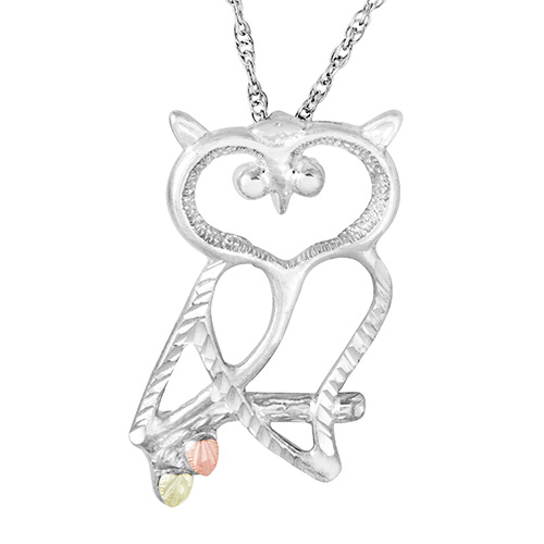 Black Hills Silver Owl Necklace