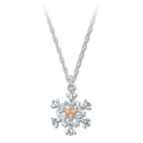 Black Hills Silver Snow Flake Necklace